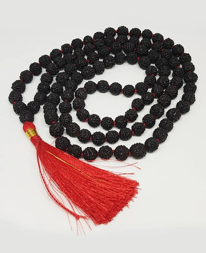 Black Maha Sanjivani Rudraksha Mala
